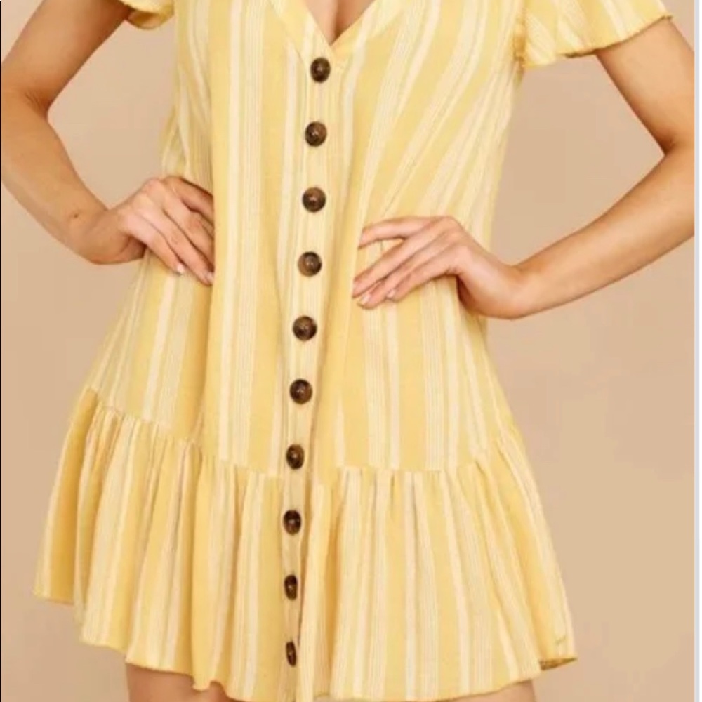 Yellow ButtonDown SunDress